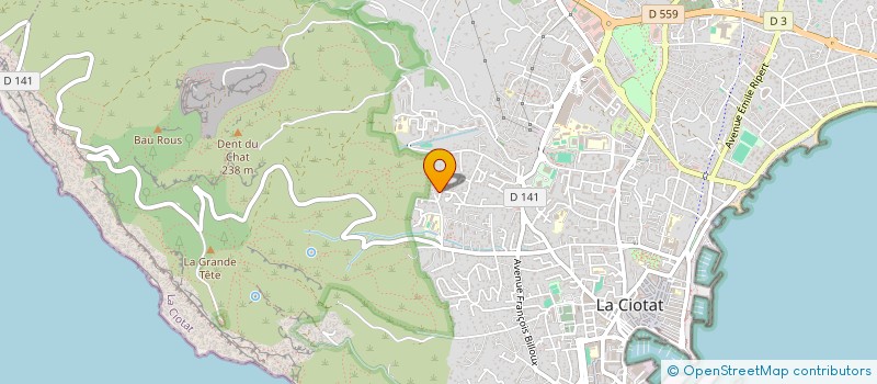 localisation de l'entreprise MADAME LAETITIA LE MERRER  LA CIOTAT