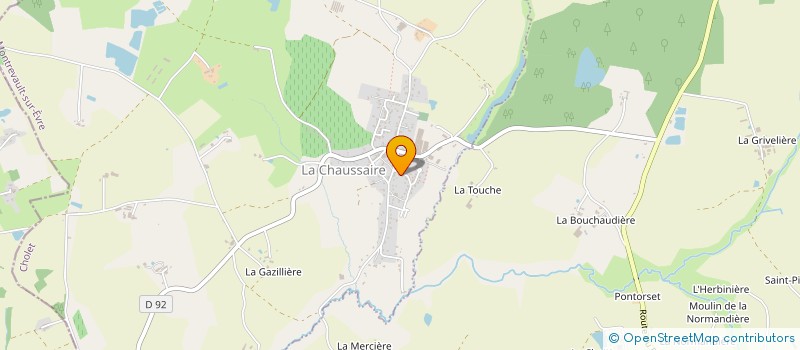 localisation de l'entreprise MADAME LAETITIA LE NEZET à MONTREVAULT-SUR-EVRE