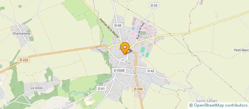 localisation de l'entreprise MADAME LAETITIA LEBRETON  SAINT-HILAIRE-LA-GRAVELLE