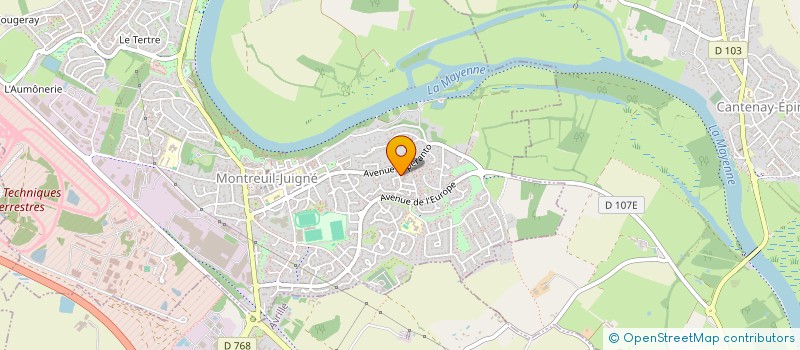 localisation de l'entreprise MADAME LAETITIA LECLERC  MONTREUIL-JUIGNE