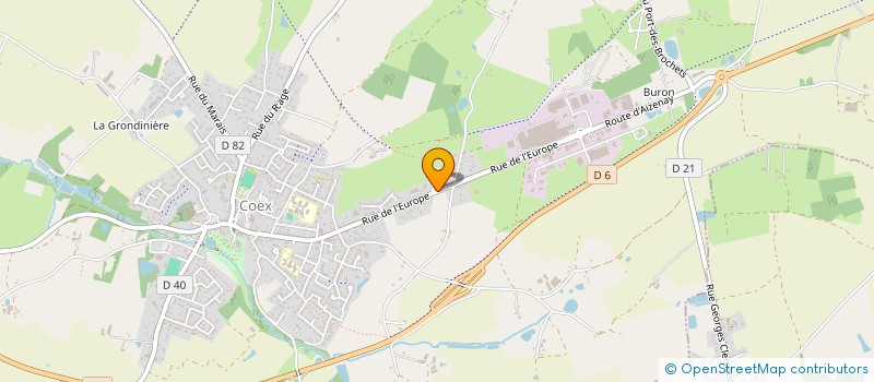 localisation de l'entreprise MADAME LAETITIA LECLERCQ  COEX