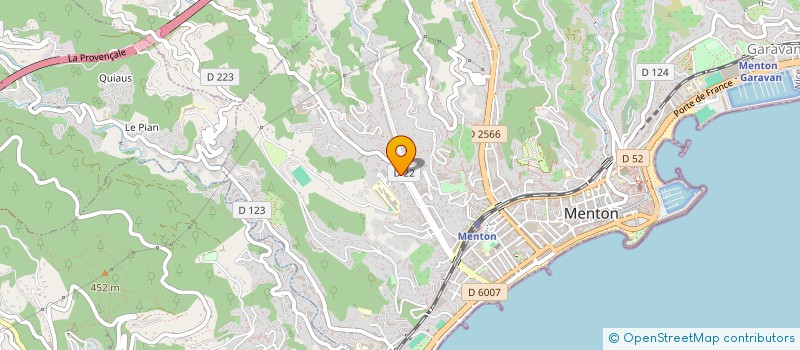 localisation de l'entreprise MADAME LAETITIA LECLERE à MENTON