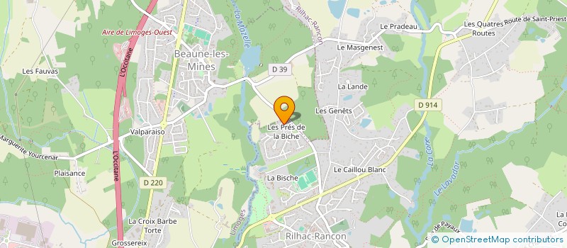 localisation de l'entreprise MADAME LAETITIA LEDEBT à RILHAC-RANCON