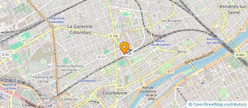 localisation de l'entreprise MADAME LAETITIA LEFEBVRE à COURBEVOIE