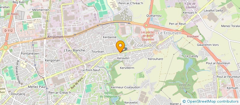 localisation de l'entreprise MADAME LAETITIA LEFEBVRE  GUIPAVAS