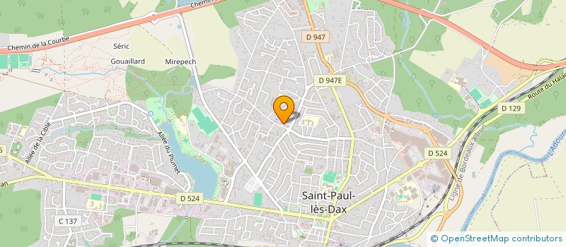 localisation de l'entreprise MADAME LAETITIA LEFEBVRE  SAINT-PAUL-LES-DAX