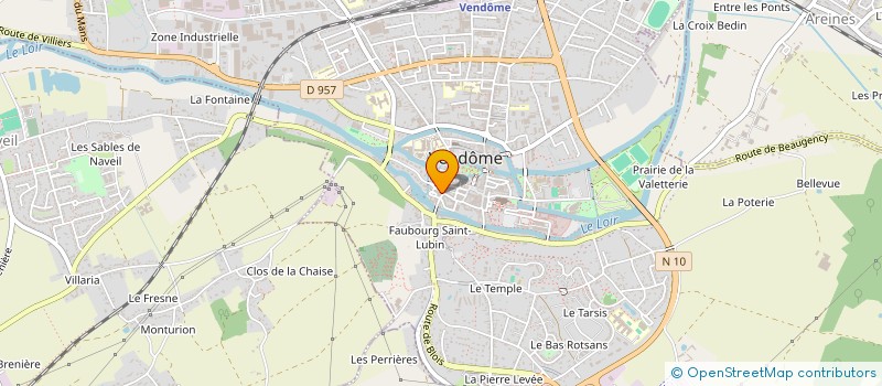 localisation de l'entreprise MADAME LAETITIA LEGER à VENDOME