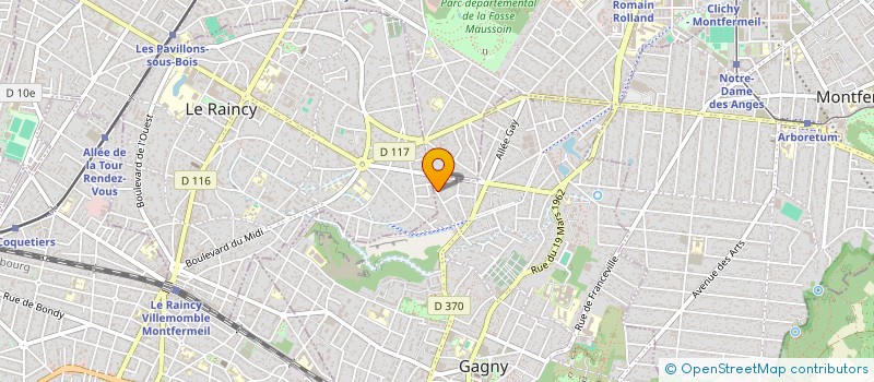 localisation de l'entreprise MADAME LAETITIA LEGRAND à GAGNY