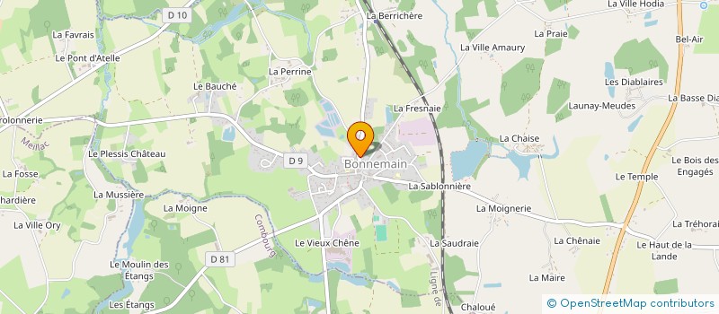 localisation de l'entreprise MADAME LAETITIA LEGROS à BONNEMAIN