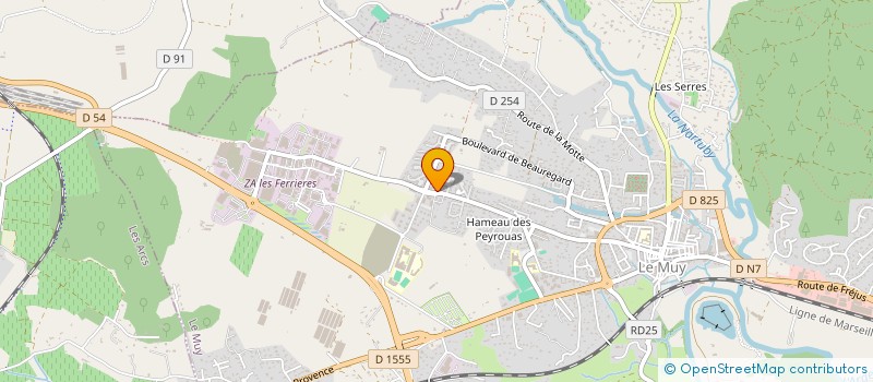 localisation de l'entreprise MADAME LAETITIA LEGROS à LE MUY