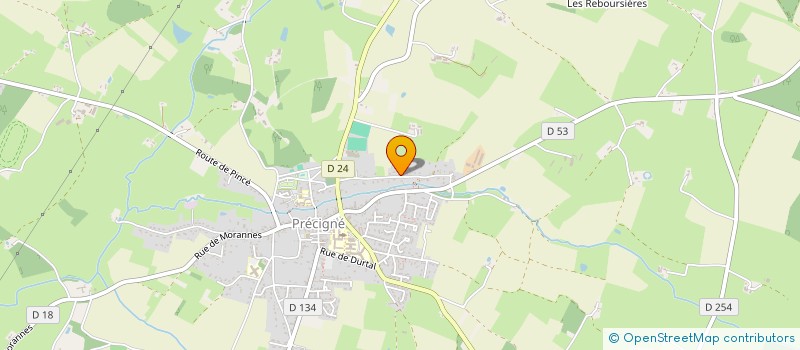 localisation de l'entreprise MADAME LAETITIA LEHAY  PRECIGNE