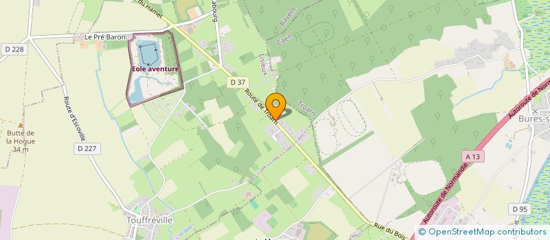 localisation de l'entreprise MADAME LAETITIA LEJEMTEL  TOUFFREVILLE