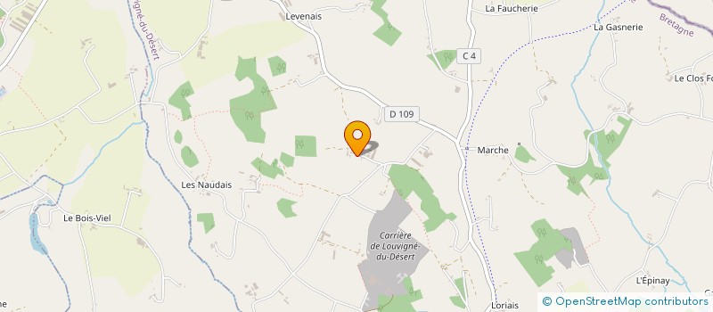 localisation de l'entreprise MADAME LAETITIA LEJEUNE  LOUVIGNE-DU-DESERT