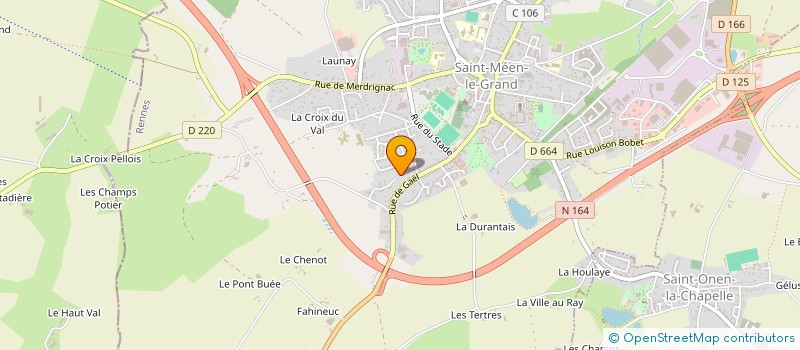 localisation de l'entreprise MADAME LAETITIA LEMAITRE  SAINT-MEEN-LE-GRAND