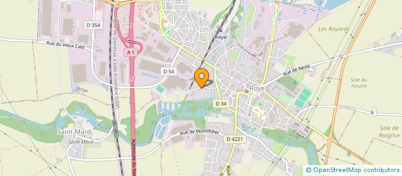 localisation de l'entreprise MADAME LAETITIA LEMARCHAND  ROYE