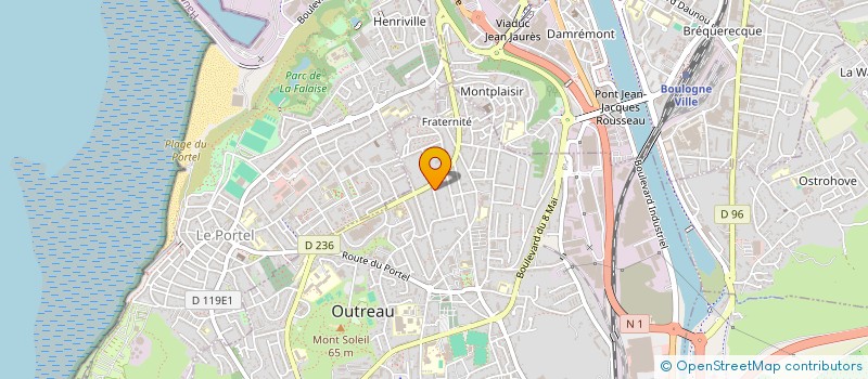 localisation de l'entreprise MADAME LAETITIA LENS  OUTREAU