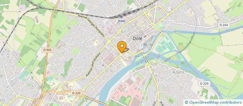 localisation de l'entreprise MADAME LAETITIA LETONDOR à DOLE