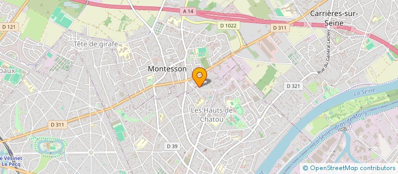 localisation de l'entreprise MADAME LAETITIA LETOURNEAU  CHATOU