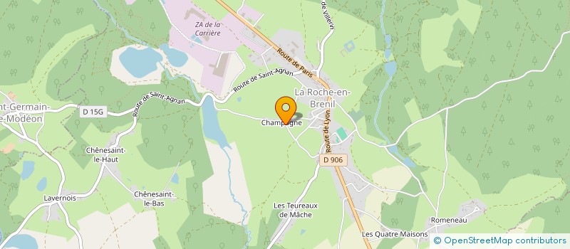 localisation de l'entreprise MADAME LAETITIA LETRANGE  LA ROCHE-EN-BRENIL