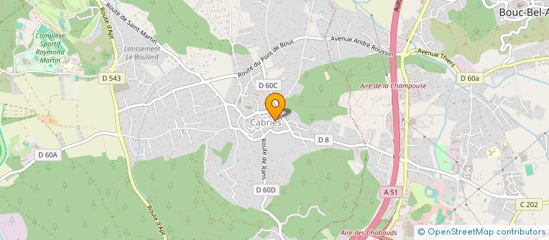 localisation de l'entreprise MADAME LAETITIA LEU à CABRIES