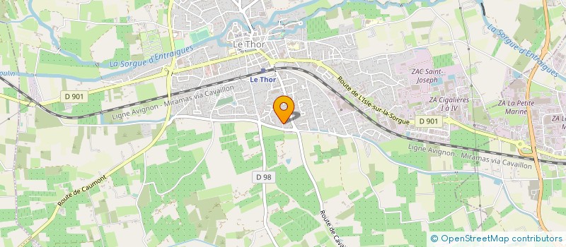 localisation de l'entreprise MADAME LAETITIA LEVANNIER  L'ISLE-SUR-LA-SORGUE