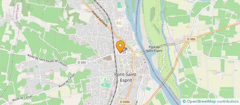 localisation de l'entreprise MADAME LAETITIA LEVEQUE  PONT-SAINT-ESPRIT