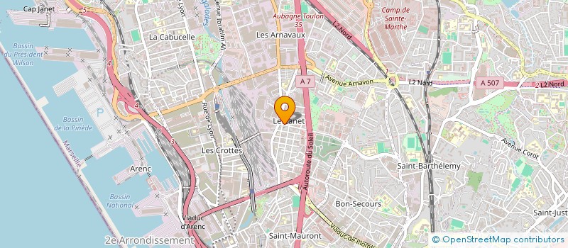 localisation de l'entreprise MADAME LAETITIA LEVERINO à MARSEILLE