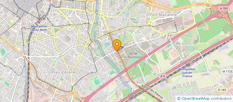 localisation de l'entreprise MADAME LAETITIA LEVRERE à MONTPELLIER
