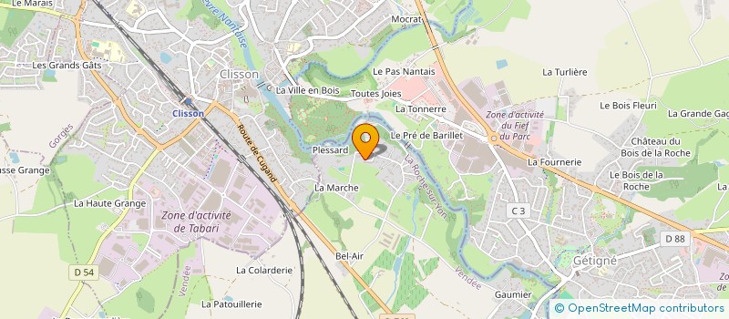 localisation de l'entreprise MADAME LAETITIA LHOMMEAU  CUGAND