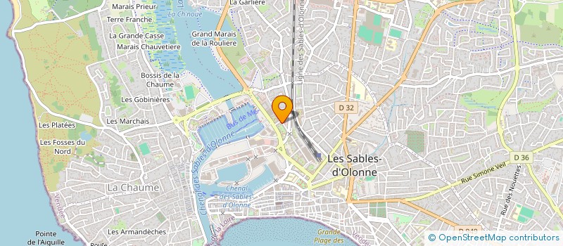 localisation de l'entreprise MADAME LAETITIA LHUILLERY à LES SABLES D'OLONNE