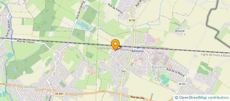 localisation de l'entreprise MADAME LAETITIA LIAGRE  BAISIEUX