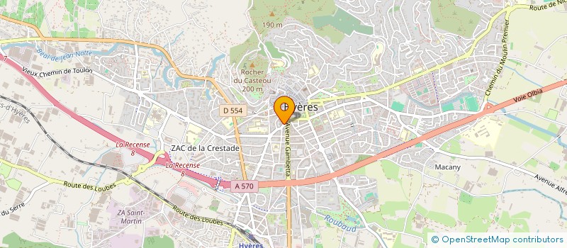 localisation de l'entreprise MADAME LAETITIA LIENARD à HYERES