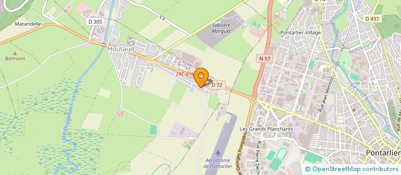 localisation de l'entreprise MADAME LAETITIA LOGET  HOUTAUD