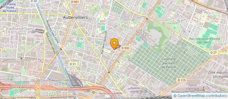 localisation de l'entreprise MADAME LAETITIA LOPEZ  AUBERVILLIERS