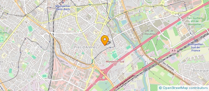 localisation de l'entreprise MADAME LAETITIA LOPEZ à MONTPELLIER