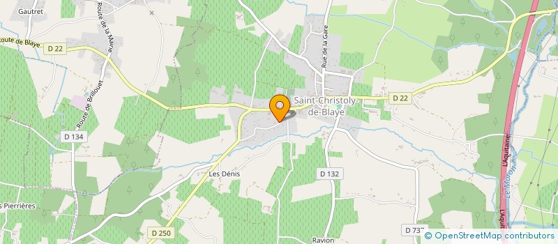 localisation de l'entreprise MADAME LAETITIA LOURTEAU  SAINT-CHRISTOLY-DE-BLAYE