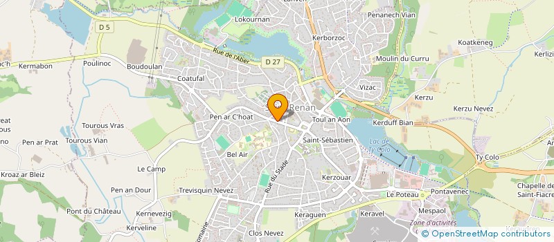localisation de l'entreprise MADAME LAETITIA LOUZAOUEN à SAINT-RENAN