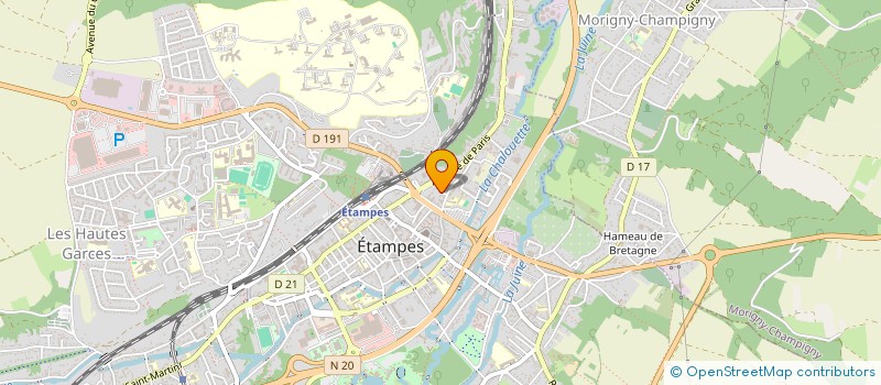 localisation de l'entreprise MADAME LAETITIA LUCAS à ETAMPES