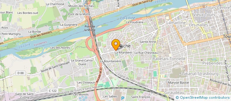 localisation de l'entreprise MADAME LAETITIA LUNET  LA RICHE