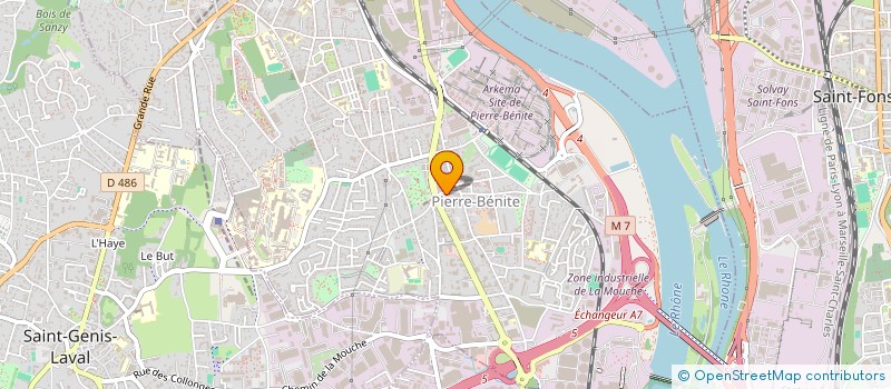 localisation de l'entreprise MADAME LAETITIA LUTZ  OULLINS-PIERRE-BENITE