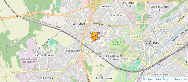 localisation de l'entreprise MADAME LAETITIA MACHADO DOS SANTOS à DREUX