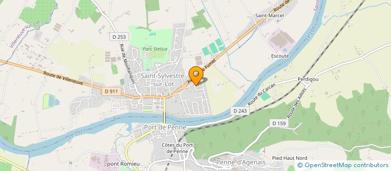 localisation de l'entreprise MADAME LAETITIA MAGALHAES  SAINT-SYLVESTRE-SUR-LOT