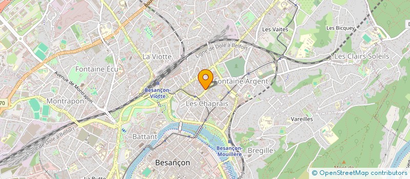 localisation de l'entreprise MADAME LAETITIA MAGNIER à BESANCON