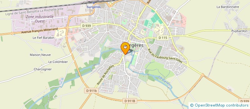 localisation de l'entreprise MADAME LAETITIA MAIGNAN  SURGERES