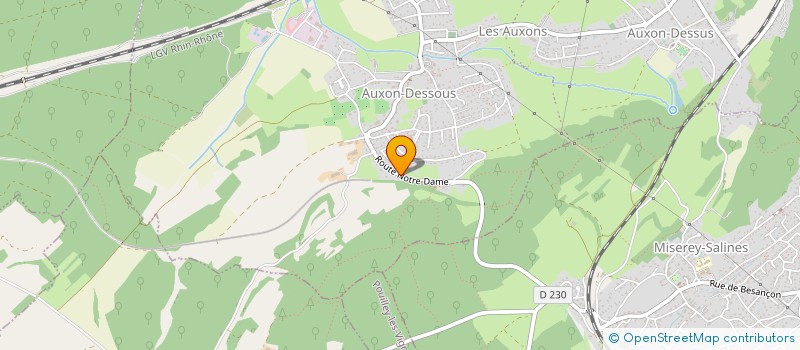 localisation de l'entreprise MADAME LAETITIA MAILLE  LES AUXONS