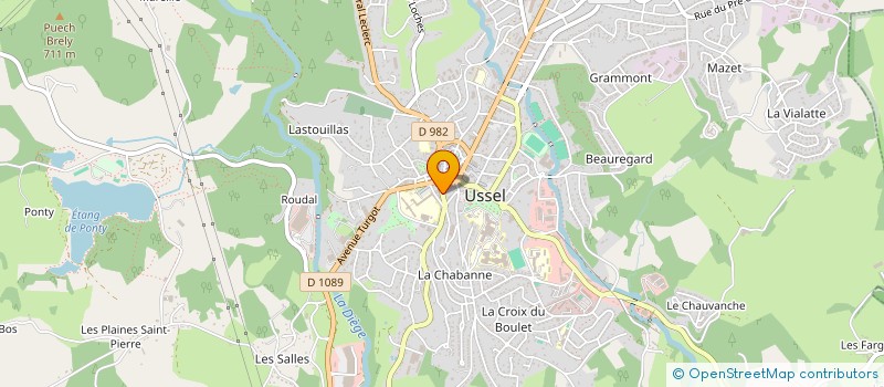 localisation de l'entreprise MADAME LAETITIA MANUBY à USSEL
