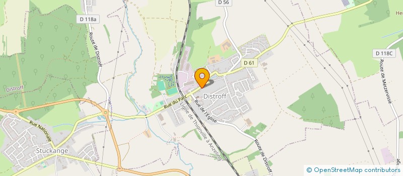 localisation de l'entreprise MADAME LAETITIA MARCHAL  DISTROFF