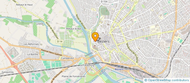 localisation de l'entreprise MADAME LAETITIA MARCHINI à BEZIERS