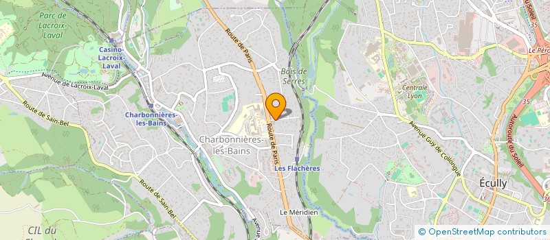 localisation de l'entreprise MADAME LAETITIA MARCON  CHARBONNIERES-LES-BAINS