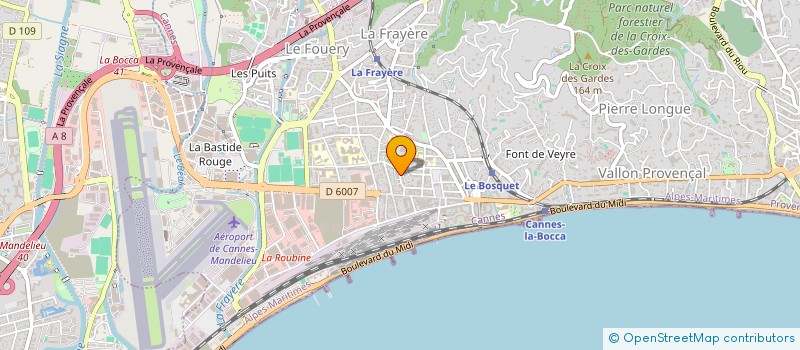 localisation de l'entreprise MADAME LAETITIA MARCQ à CANNES